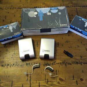 Sonic PEP 20 BTE P Digital Hearing Aids – Lot of 2 – Untested
